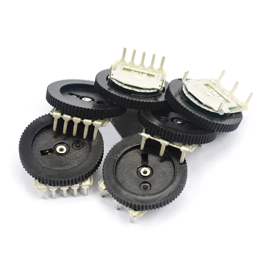 ALPS RK27 Potentiom&egrave;tre 4 Voies Axe Lisse 50 KOhm