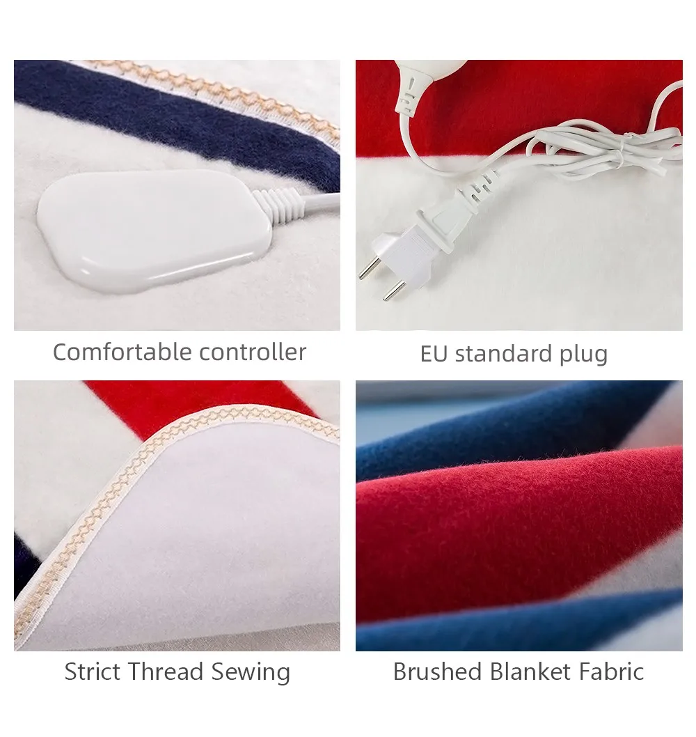Electric Blanket Eu Standard 230v220v Thick Heated Electric Blanket To Keep Warmer In Winter