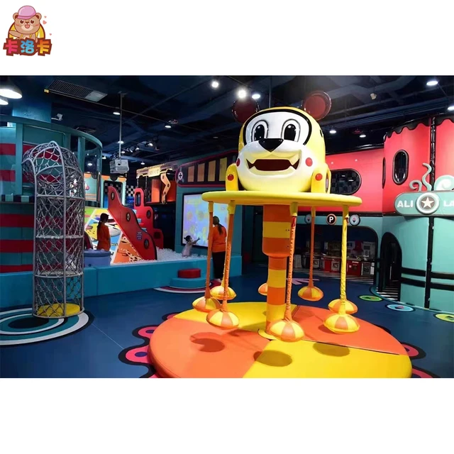 Commercial Playgrounds Kid Soft Play Equipment Indoor Playground with Big Slides for Sale
