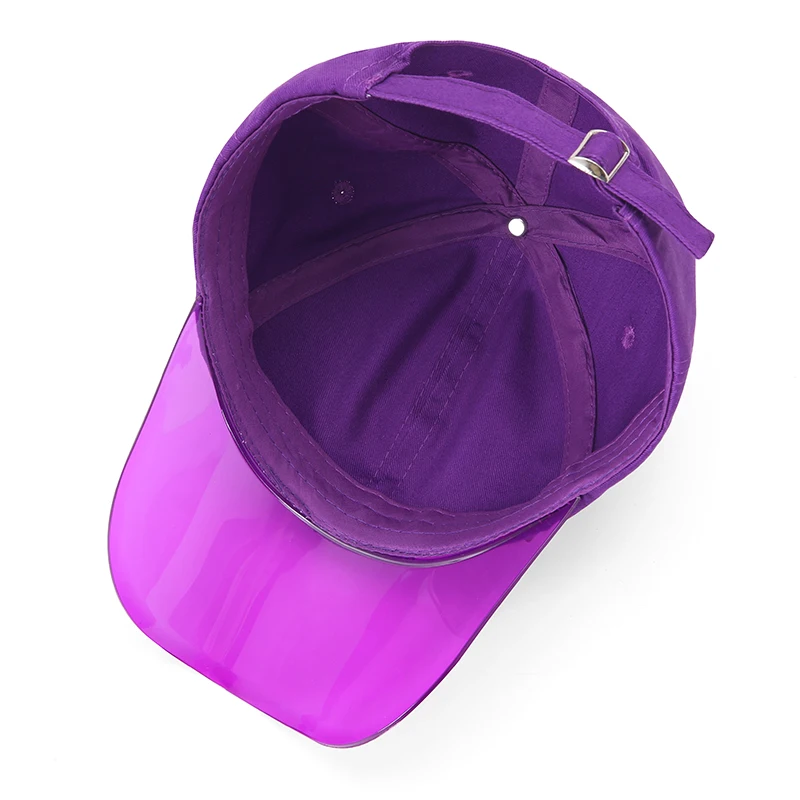 Wholesale Transparent Cap PVC Brim Baseball Hat