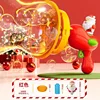 Embalaje navideño en caja roja burbuja