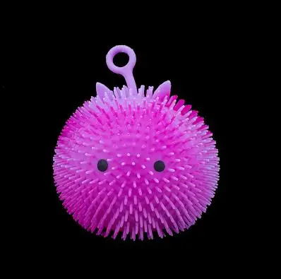 Squishy Toy Factory Direct Sales Fun Luminous Cuties Stress Relief Puffer Ball for Kids Promotional Toy Ball Cute Squeeze Toy