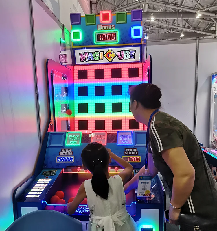 Magic Cube New Arrival Coin Operated Ticket Redemption Arcade Games Machines for Sale Throw Ball