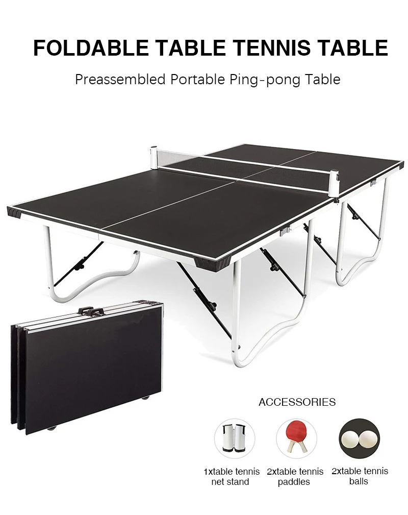 Panana Ping Pong movable single indoor table tennis table 