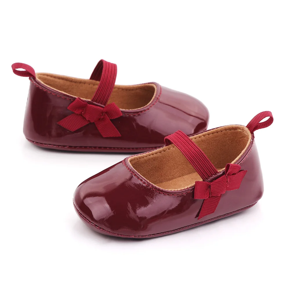 Hot Selling Baby Shoes Non-slip Rubber Sole Newborn Toddler Shoes Girls Dress Shoes factory