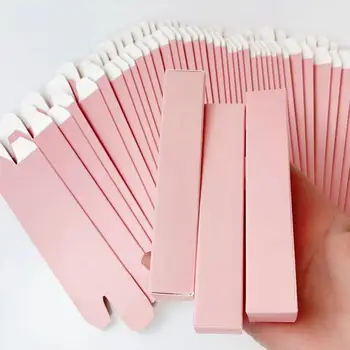 Pink lip gloss custom paper folding packaging boxes packaging with logo printing lip gloss gift box packaging