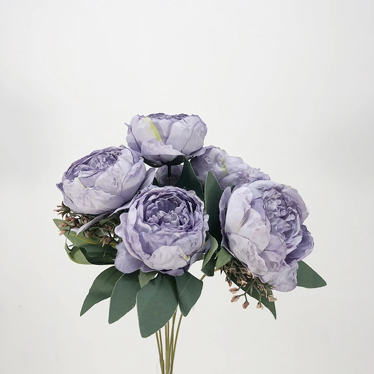 P-018 ウェディング装飾用人工花 ライトパープルのバラ 100個からの卸売