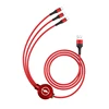 Câble USB 3 en 1 rouge
