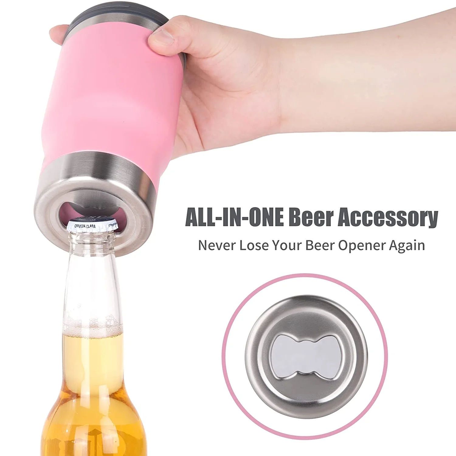 12oz Insulated Beer Can Holder Vacuum Stainless Steel 355ml Slim Drink Can Cooler Cup With