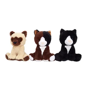 OEM Custom Soft Stuffed Animal Cat Toy PP Cotton Filled Plush Doll