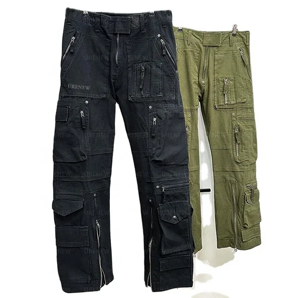 Custom Logo Wholesale Fitness Jogging Stacked Work Blank Men Running Joggers Track Cargo Pants Sweatpants Men