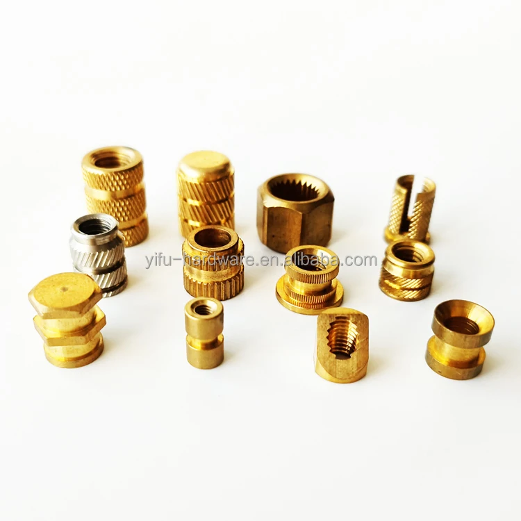 Direct Factory Price M3 M4 M5 M6 M8 M2 Aluminium Revert Nyloc Plastic Copper Brass Hex Round Thread Knurl Screw Insert Nut
