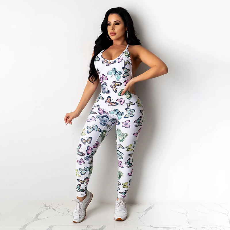 Women Skinny Ruched Playsuit Workout 