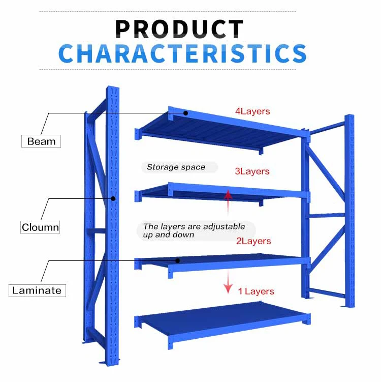 Easy Assemble Light Duty Steel Shelving Rack Shelves Shelving Warehouse ...