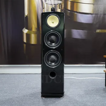 M-008 Double 8-inch log HiFi three-way floor speaker technology Value-for-money fever passive audio