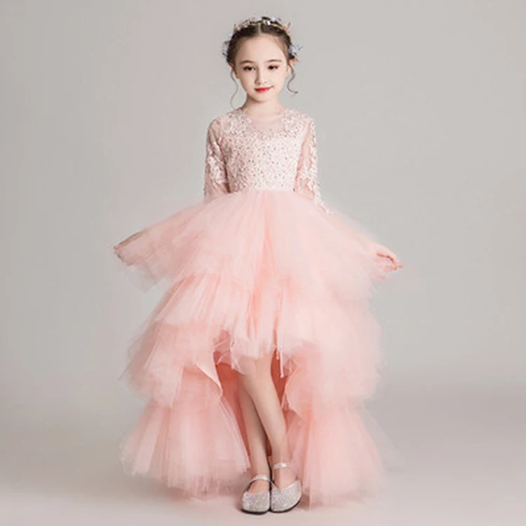 White Flower Princess Teenage Girls Dresses Birthday Party Dresses For