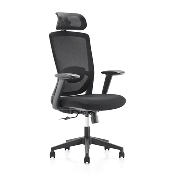 Adjustable  Height Swivel Mesh Chair with 3D Lumbar Support for office room