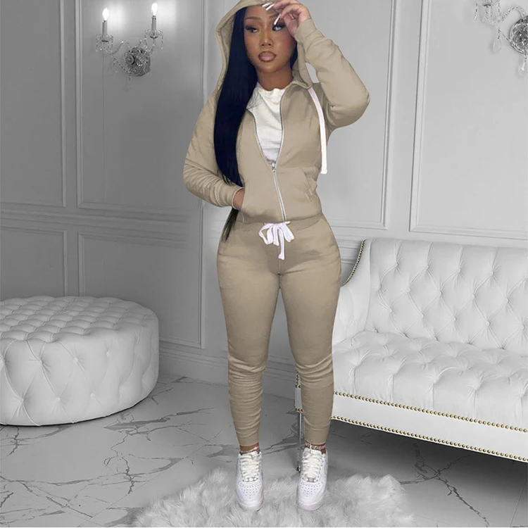 Good Quality Two Piece Set Girl Ladies Outfits 2 Piece Set Women Clothing joggers two piece set tracksuit