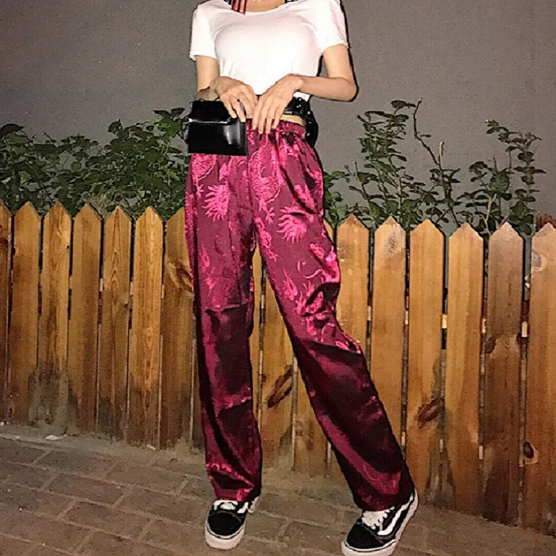 Chinese Style Dragon Print Oversized 