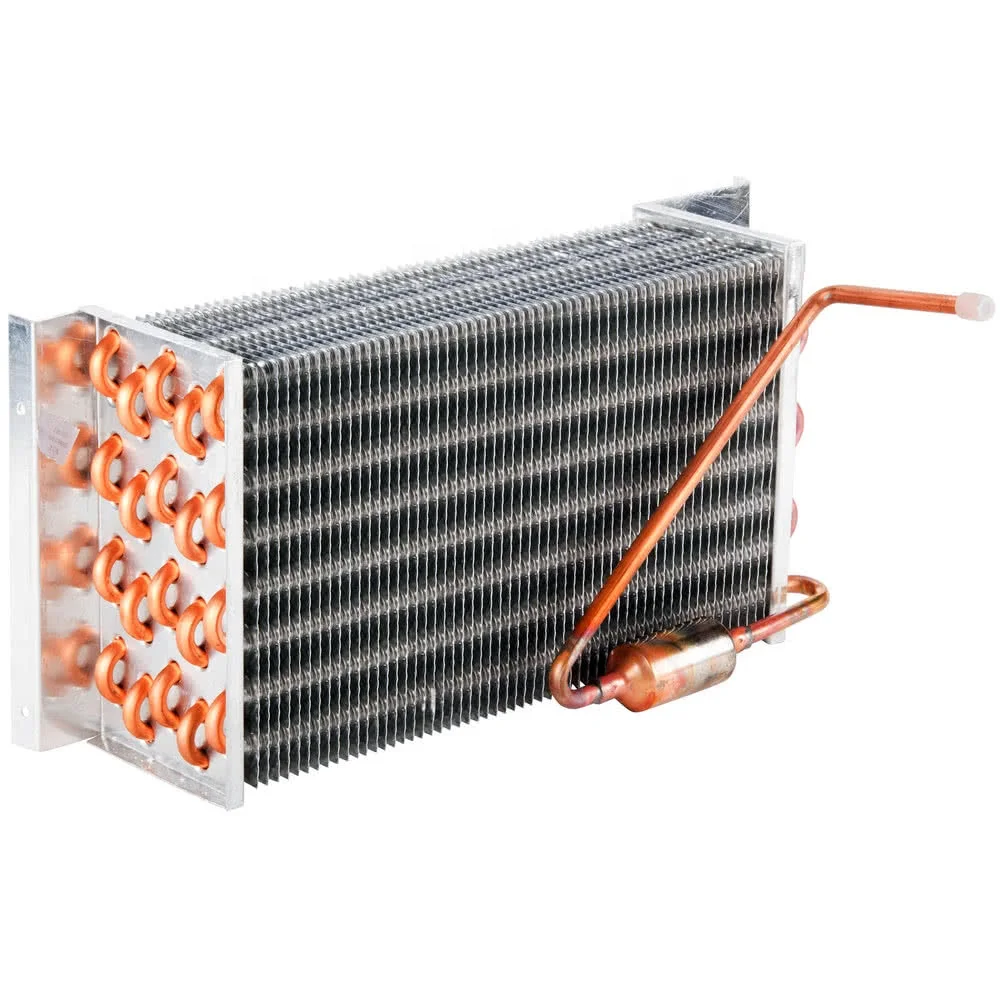 Coil Central Air Conditioner Condenser Custom Copper Tube Aluminum
