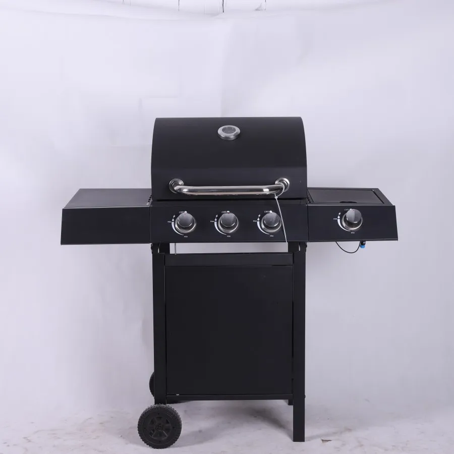 Certificates 4 Burner Propane Gas BBQ Grill With Side Burner Home Garden Promotion Barbecue Grill