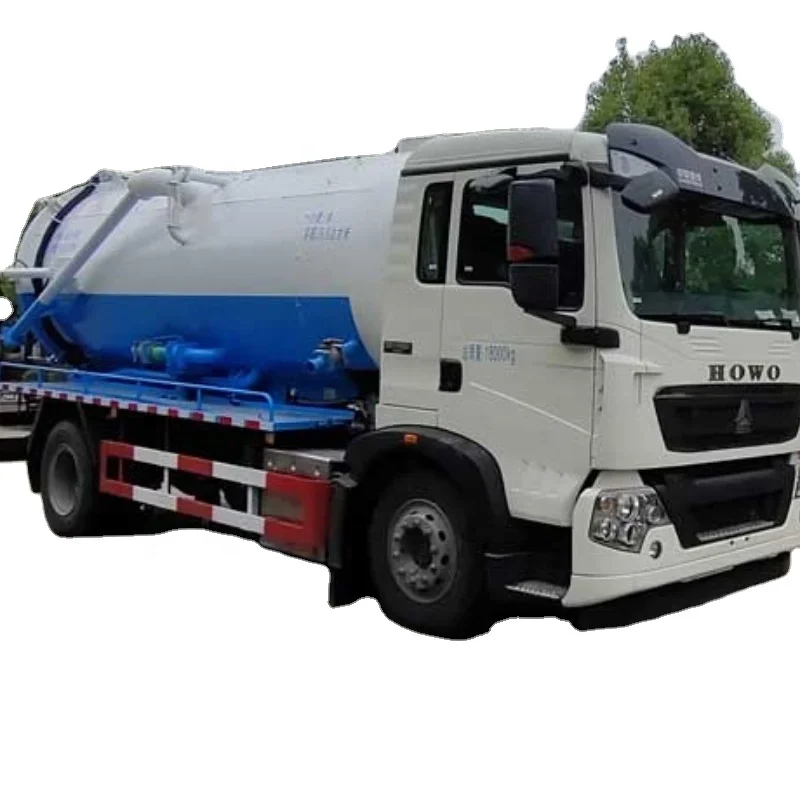 Howo 4x2 Sewage Suction Truck Customized Spetic Fecal Suction Tanker Truck for Sale