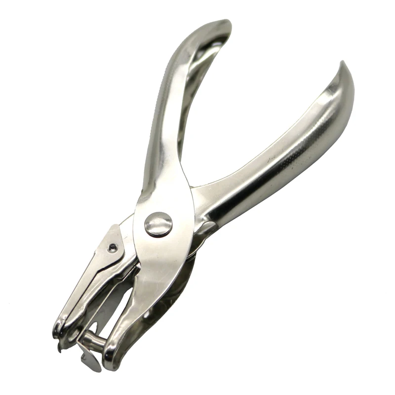 Metal 3mm 6mm Pore Diameter Punch Pliers Single Hole Puncher Hand