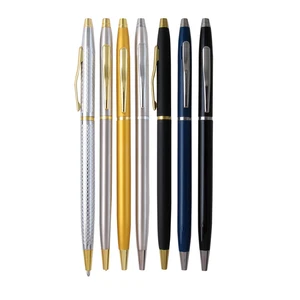 Wholesale Slim Multi-Color Spin Metal Ballpoint Pen With Manufacturer Advertising Customized Logo for Business Hotel Gift