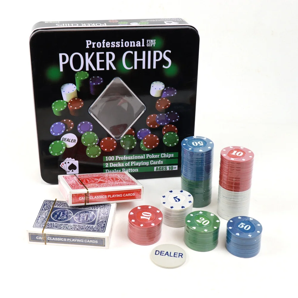 Pokerchips Blackjack Set Kaufen Wholesale Tin Box With 100 4g PP