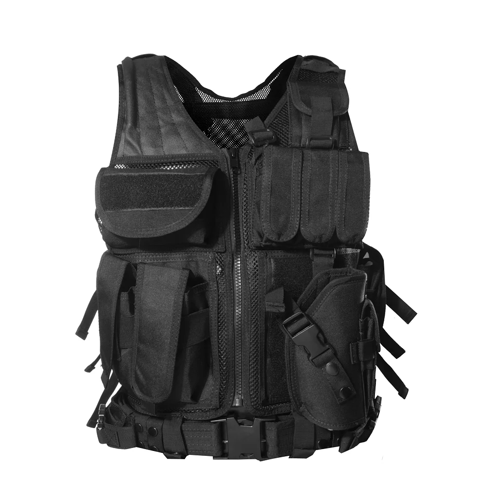 中国新兴新款战术背心全黑军训背心户外健身背心 buy tactical vest