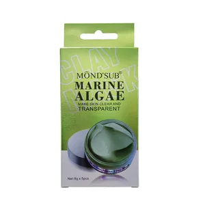 Private Label Seaweed Organic Natural Purifying Clay Face Mask with Green Clay Marine Algae Mud Mask for Face
