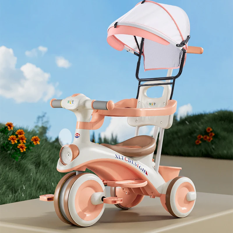 3-Wheel Music Tricycle For Kids Baby Pedal Trike With 4-In-1 Function Made Of Durable Plastic 36 3-Wheel Music Tricycle For Kids Baby Pedal Trike With 4-In-1 Function Made Of Durable Plastic