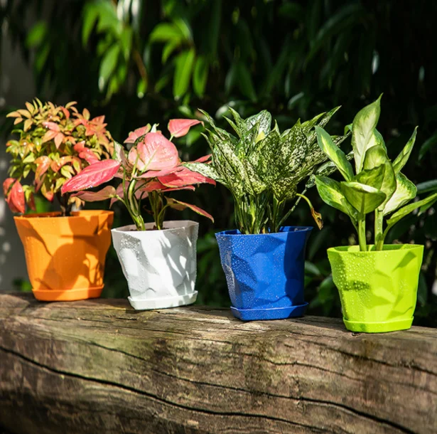 Green Plant Flower Pots Indoor Light Luxury Potting Home Table Flower