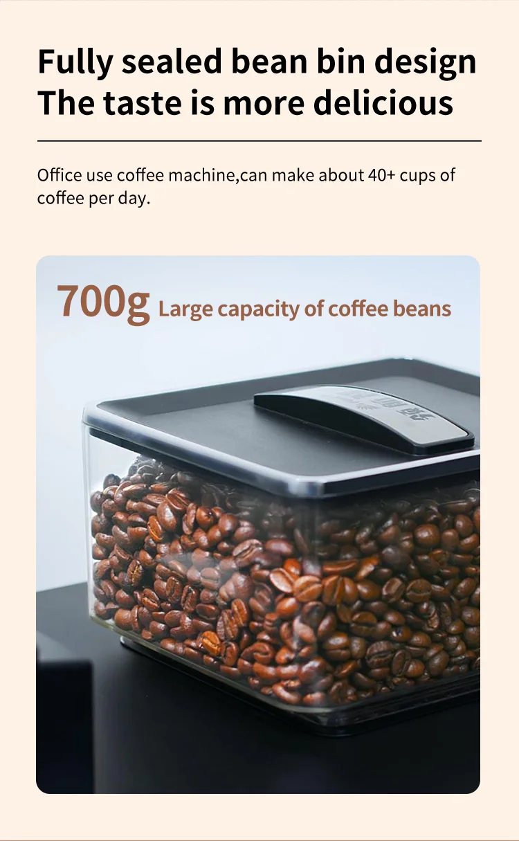 New Arrival Q2 Pro With Big Coffee Bean Tank Fully Automatic Bean To Cup Coffee Machine Grinding System manufacture