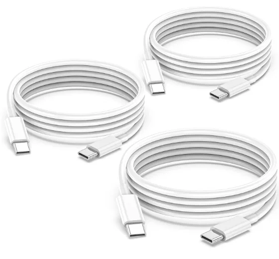 Original 60w Usb Cc Braided Cable For Iphone 15 Usb 2.0 Transfer Fast Charging Cable 20v 3a