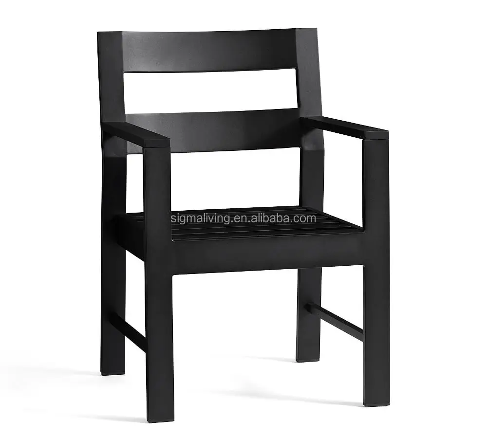 patio furniture aluminum dining table and dining chair set outdoor dining table set
