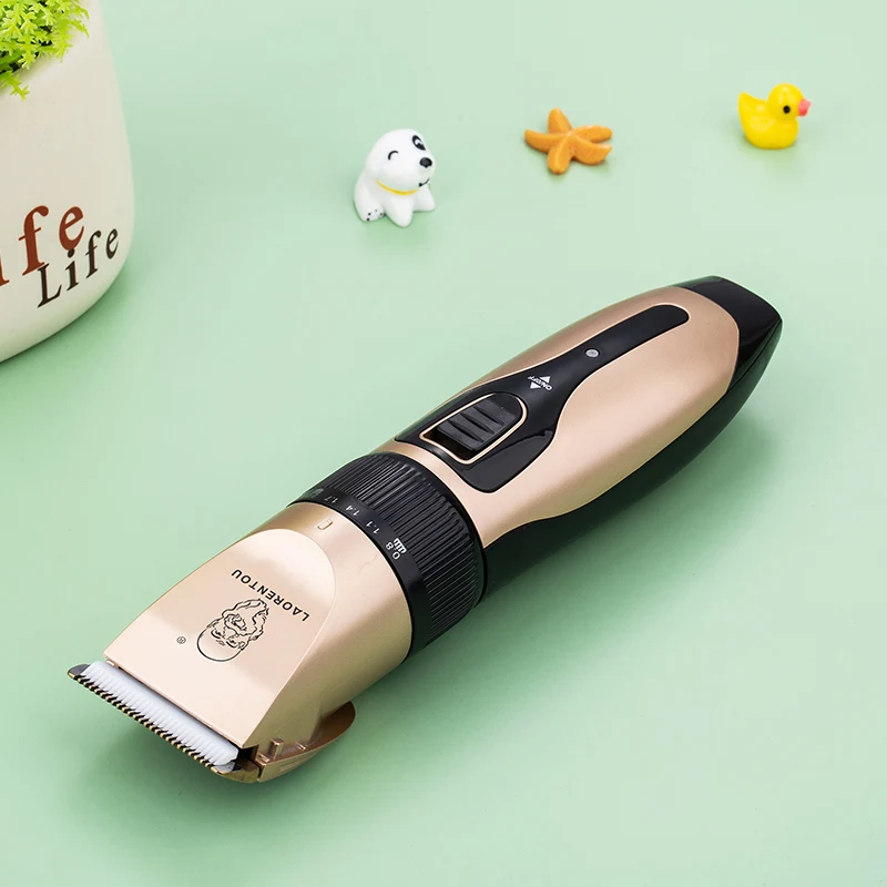 LAORENTOU Amazon USB Cable Hair Clipper Rechargeable Low Noise Cordless Electric Hair Trimmer with LCD Display for Men