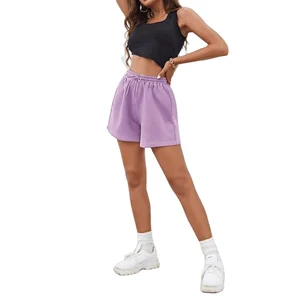 Custom Summer Letter Graphic Track Shorts Elastic Band Women Sweat Pants