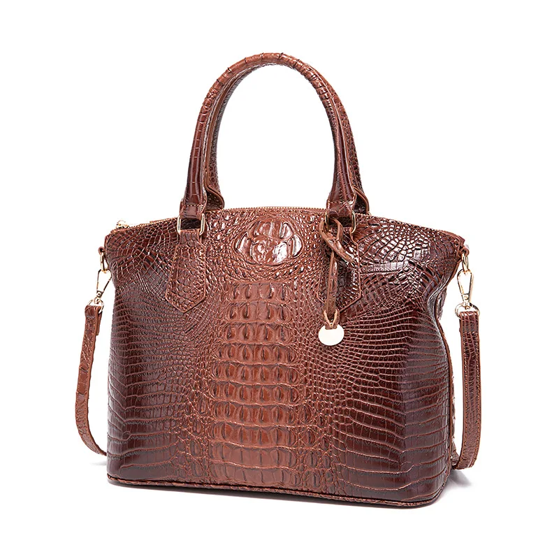 Rewin 2024 Vintage 42 Colors Top Handle Crocodile Leather Tote Bag ...