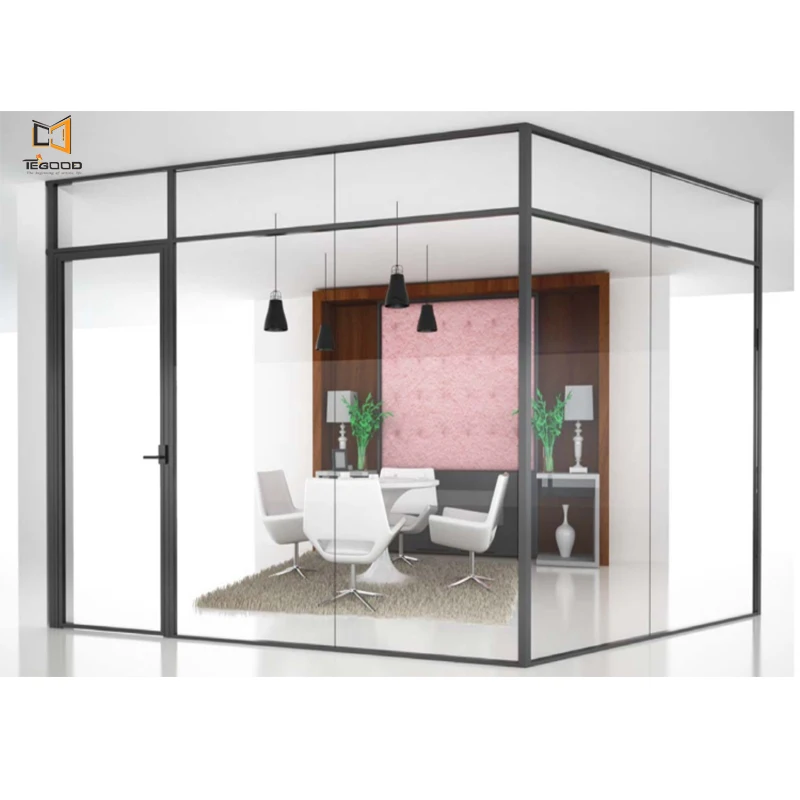 Commercial Modern Glass Partition for Office Decoration with CE  Glass Partition