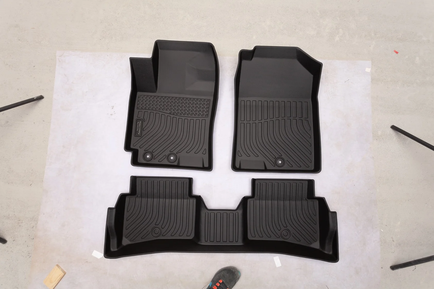 Mu Custom Full Set 3d Tpe Waterproof Car Floor Mats For Hyundai Accent