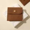 Coffee-colored snap buttons