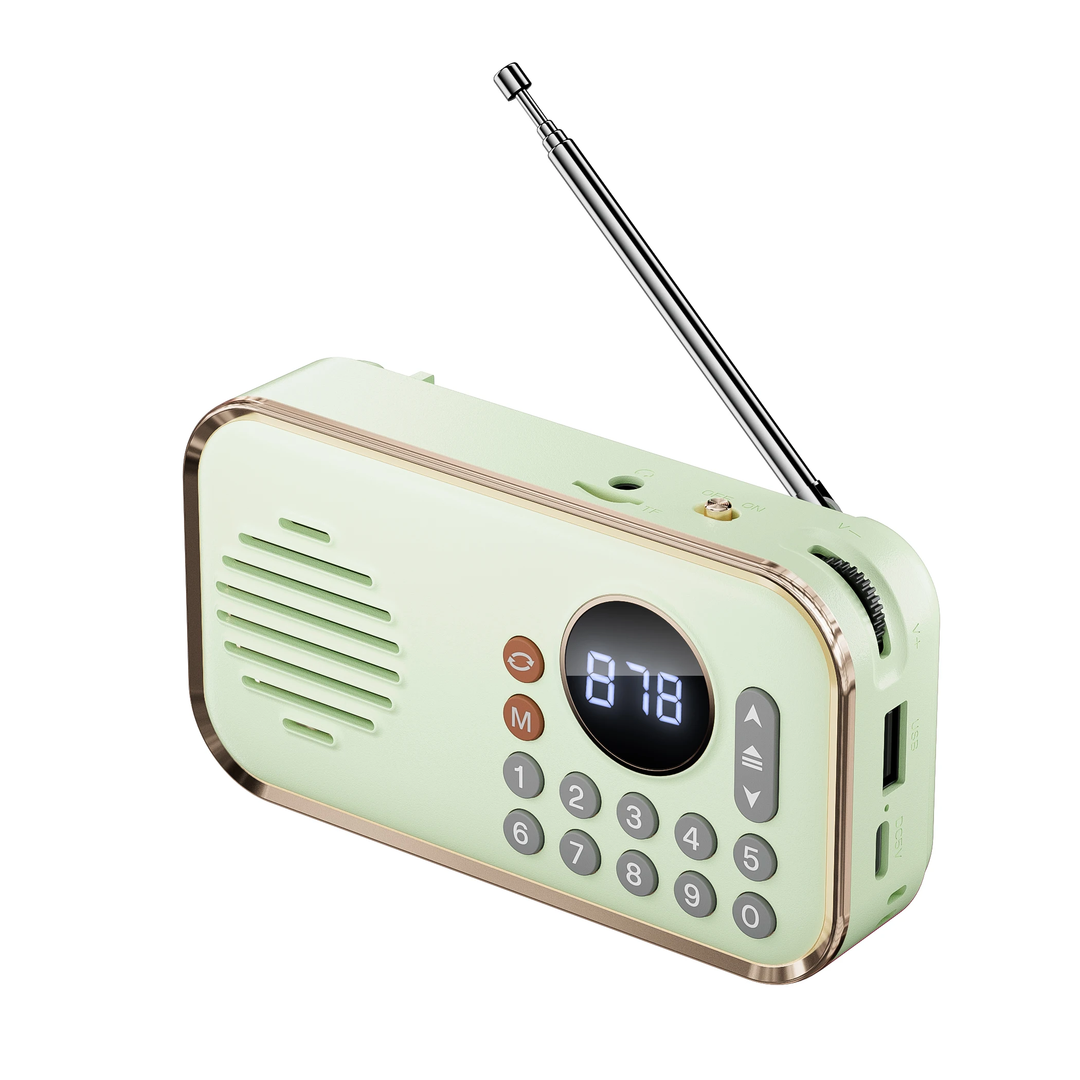 P35 Mini Radio Receiver Bluetooth Wireless Speakers Digital FM Radio for PC Phone Bluetooth Speaker Radio