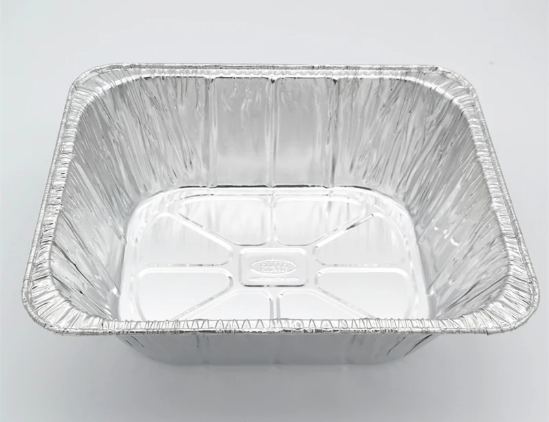 product tia cb42 heat preservation fresh locking 7 inch square box tin food aluminium foil container sealing-2