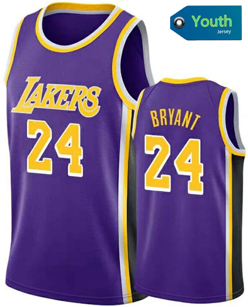 Wholesale Kids Basketball Jerseys Los Angeles Bryant 24 James 23