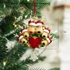Heart-shaped reindeer head - resin small pendant