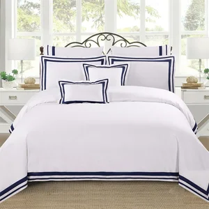 KOSMOS Solid Color Luxury Hotel Bedding Set 100% Cotton Duvet Cover Set