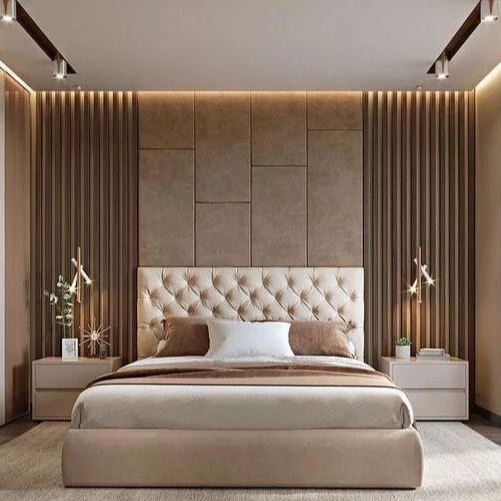 Designer's New Popular Bedroom Background Wall Headboard Fabric Leather  Soft Wall Panel - Buy Decorative Leather Wall Panels,Decorative Fabric Wall  Panels,Upholstered Wall Panels Product on 
