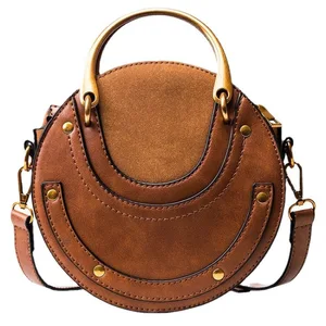 Women's Retro Personalized Messenger Bag Premium Portable Versatile Round Small Round Bag Fashion Matte Shoulder Exquisite