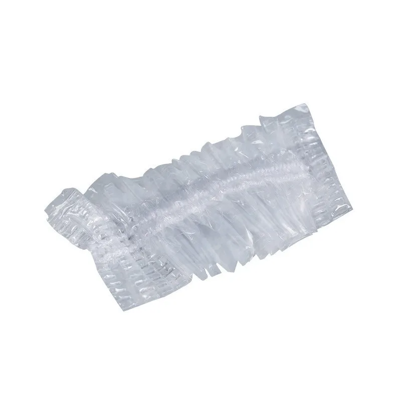 Hubei Haixin Clear Disposable Plastic Shower Ear Protectors Waterproof Ear Covers Shower Caps for Hair Dye Bathing